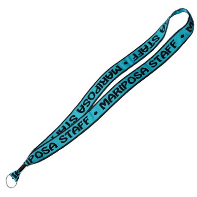 Knit-in Lanyard w/Rubber O-Ring (18"x1")