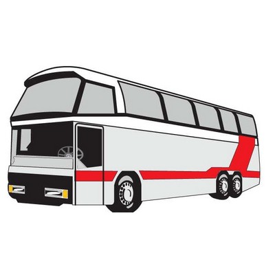 Commercial Bus Maxi Magnet (4 Square Inch)