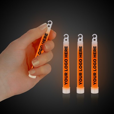 4" Premium Orange Glow Stick(Printed)