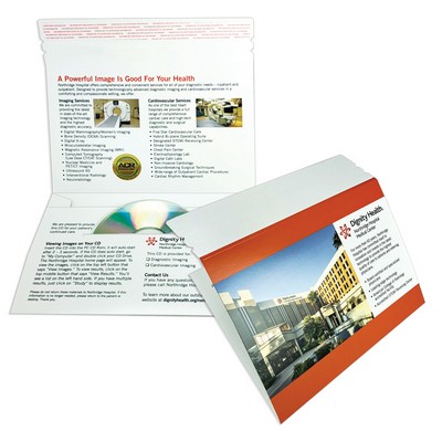 Wrap-Around Disc Mailer with Peel & Seal Flap Printed Full Color 4/4