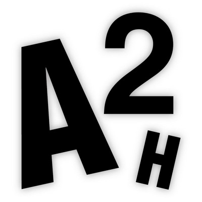 4" Individual Black Letter or Number Sticker