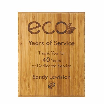 Eco Conscious Lasered Panel Plaque (5"x7")