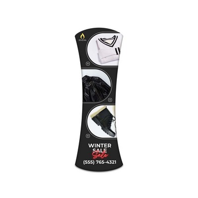 Fabric Display Stand Tower A Package, Single Sided (33.46" x 78.74")