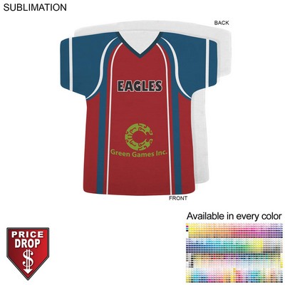 Lacrosse Jersey Shape Microfiber Dri-Lite Terry Keepsake Towel, Sublimated Front Side (18"x17")