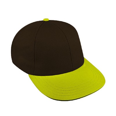 Two Tone Twill Snapback Lowstyle Hat