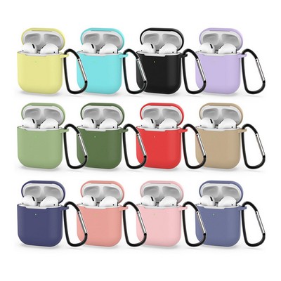 Silicone Airpods Case with Carabineer
