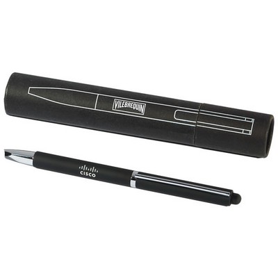 Thin Twist Metal Ball Pen with Stylus