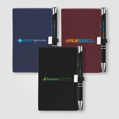 Note Caddy & Tres-Chic Pen Gift Set - Full-Color Inkjet