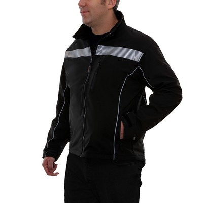 Reflective Apparel™ Water Resistant Soft Shell Cut Jacket