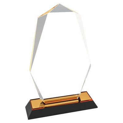 5" x 8" Gold Octagon Point Impress Acrylic Award
