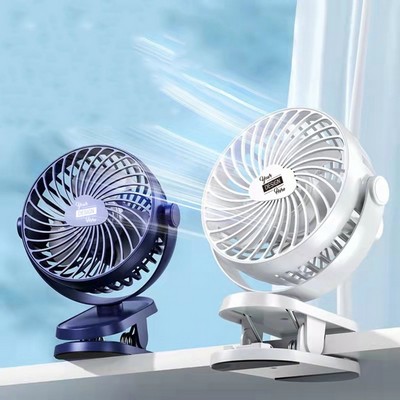 Portable USB Rechargeable Clip On Fan