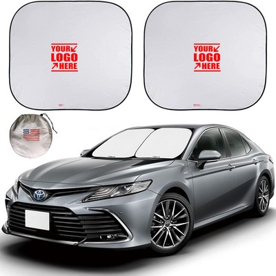 2 Piece Car Windshield Sun Shade