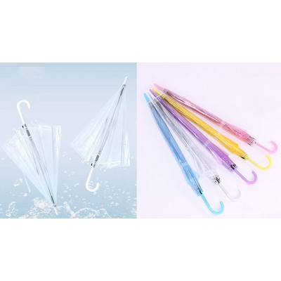 Clear Umbrella Wedding Style Stick Umbrellas Large Canopy Windproof Bulk Auto Open Umbrella