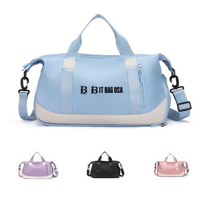 Waterproof Sports Tote Gym Bag w/ Adjustable Strap