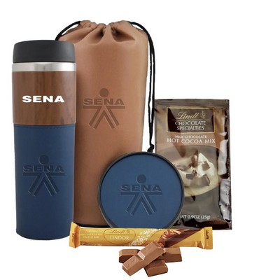 Tumbler & Coaster Gift Set with Lindt