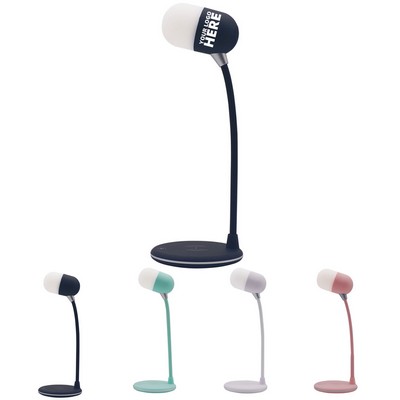 3-In-1 Wireless Speaker & Phone Charger Table Lamp