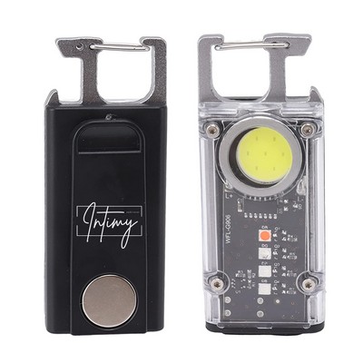 Outdoor Camping Keychain Emergency COB Work Light