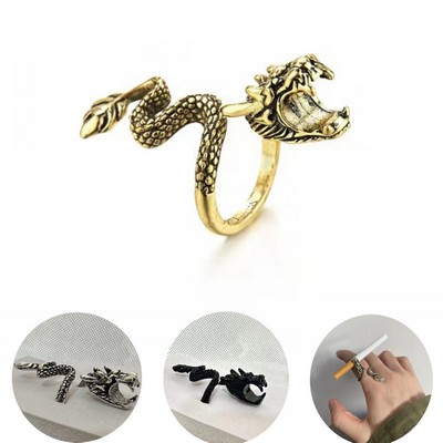Adjustable Dragon shaped Smoking Ring
