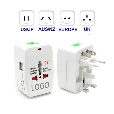 USB Charger & Power Convert Plug w/2 USB ports