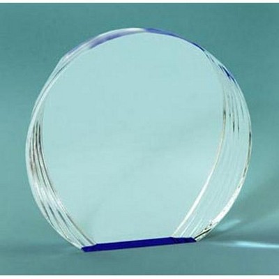 Round Acrylic Award with Blue Tint 5"