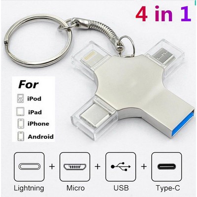 4" 1 OTG USB Flash Drive 3.0 External Storage -- 512G