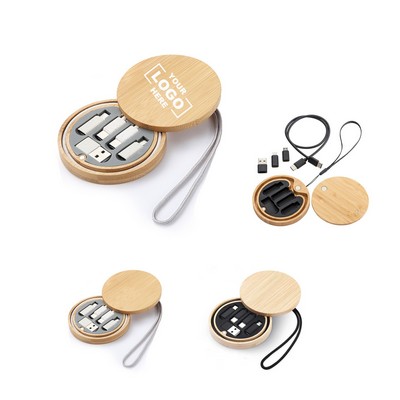 Bamboo Charging Cable/Accessory Kit