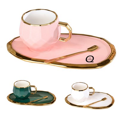 European Style Tea Cups And Saucers