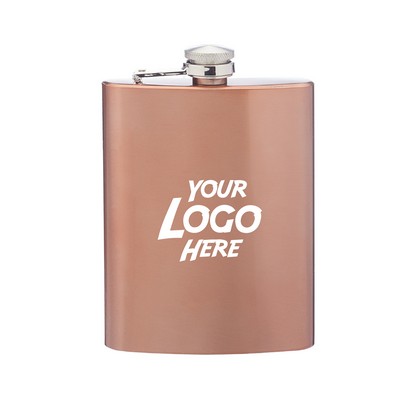 Copper Coated Gran Torino Hip Flasks 8 oz