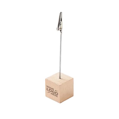 Wood Cube Note Clip