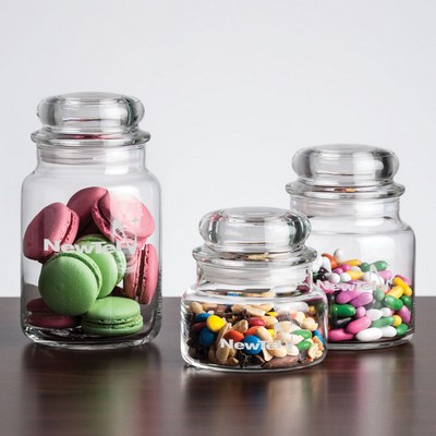 Bradwick Jar & Lid - Deep Etch