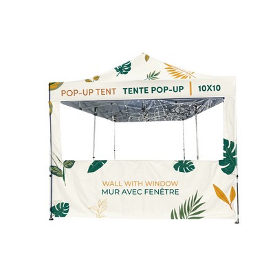 Pop-up Tent 15' printed wall with window- 1-sided