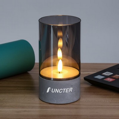 Electronic Candle W/ Flat Slit 3 x 6"