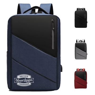 Durable Polyester Laptop Bag with USB Port