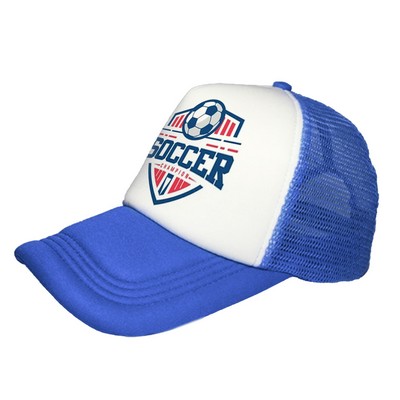 Sponge & Mesh Cloth Caps with Custom Imprint