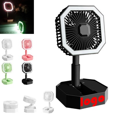Portable Foldable LED Desk Fan