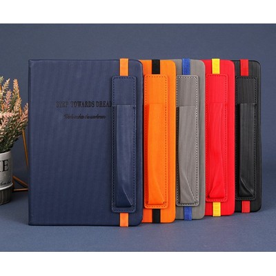 A5 Leather Strap Notebook W/ Pen Holder