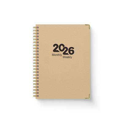 Metal Edged Spiral Journal A5 Notebook