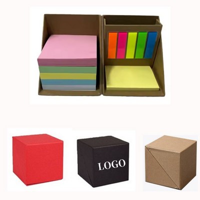 Cube Sticky Memo Pads with Pen Holder