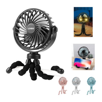 Mini Handheld Rotating Octopus Fan