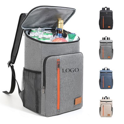 Leakproof 24 Can Backpack Peva Lined Cooler Bag