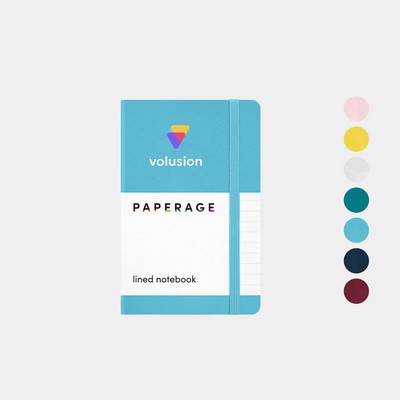 PAPERAGE® Pocket-Size Leather Journal Notebook with 160 Pages