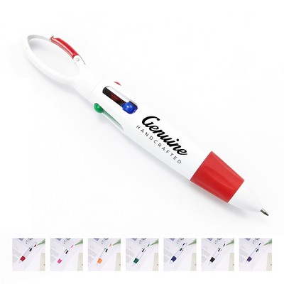Plastic Carabiner Shuttle Pen
