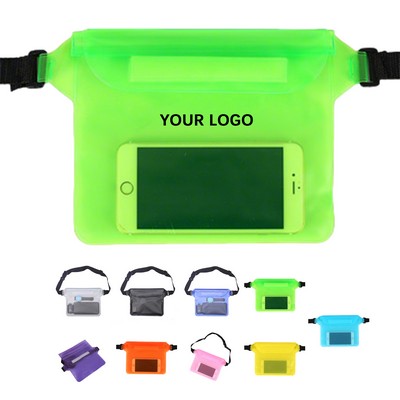 Waterproof Waist Pouch With Touch Screen Window 8.66" x 7.08"