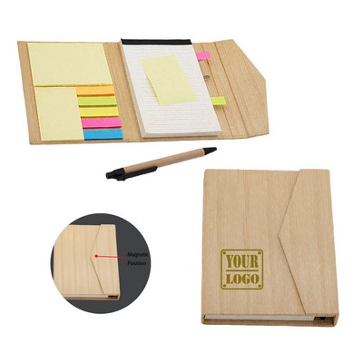 Notebook with Sticky Notes