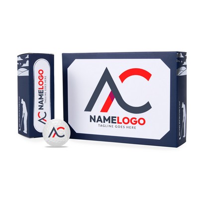 Distance Pro Golf Balls in Custom Box (Dozen)