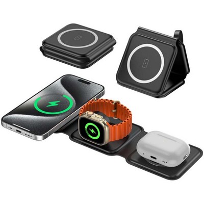 3-in-1 Foldable Magnetic Wireless Charger