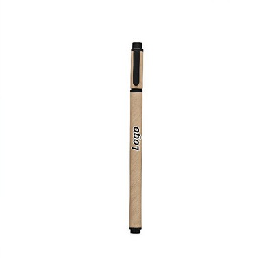 Eco Kraft Paper Body Gel Pen with Smooth Black Ink