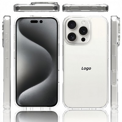 Clear Phone Case for iPhone 13 14 15 16 High Transparency Scratch Resistant Drop Protection