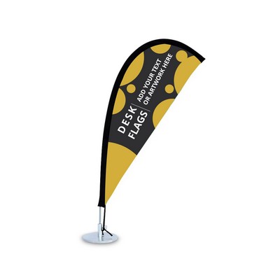Desk Flags - Teardrop (Double Sided)(6.77" x 15")