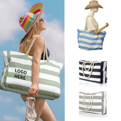 All-Weather Sand-Resistant Beach Tote Bag in Full Colors